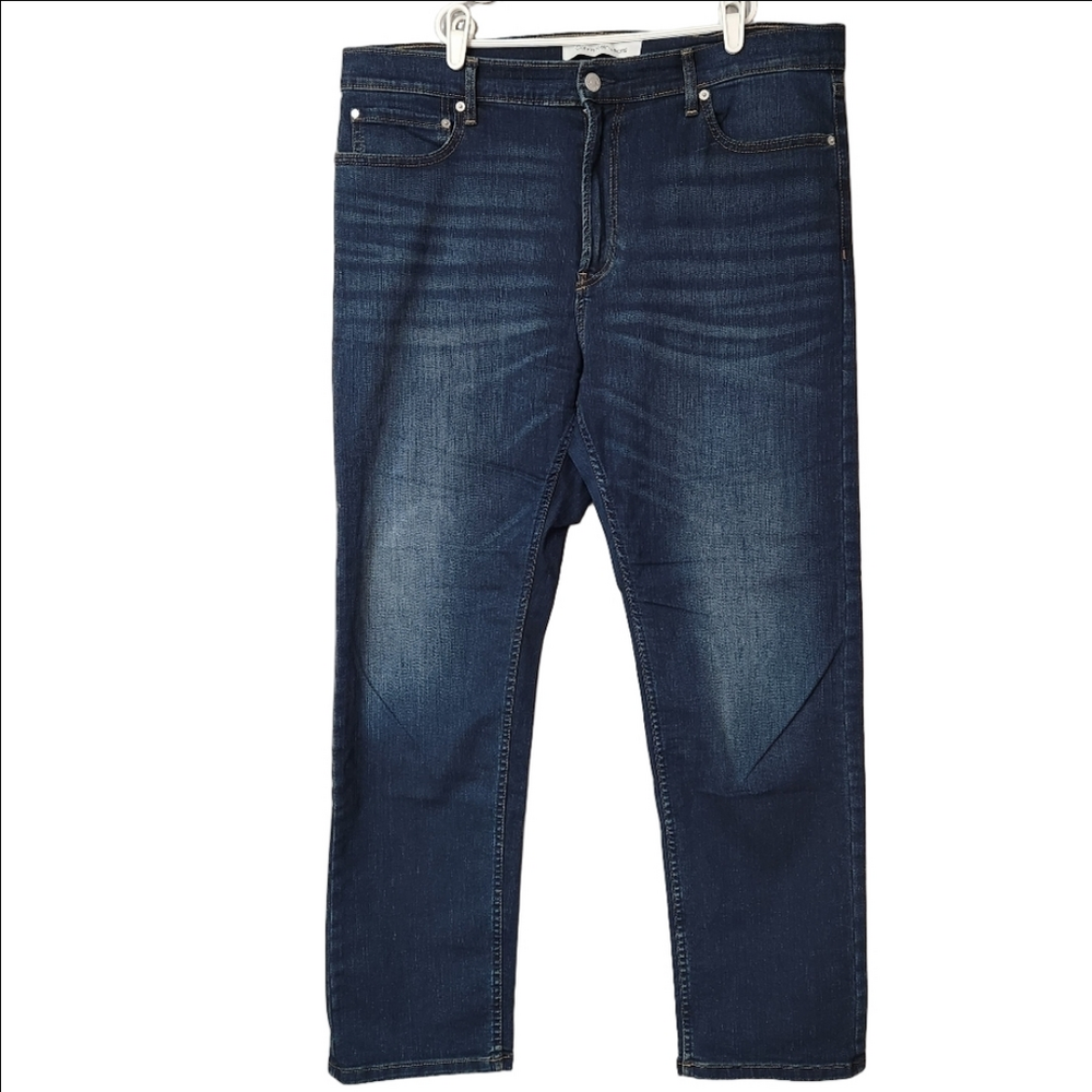 36x32 Calvin Klein Jeans Blue Denim Slim Straight fit Jeans Men's